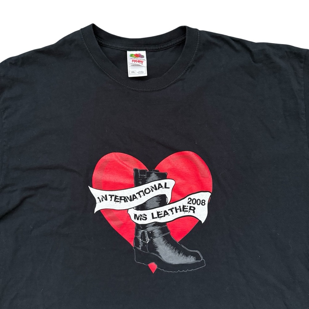 Fruit of the Loom - International Ms Leather 2008 BDSM T-Shirt - Black XXL